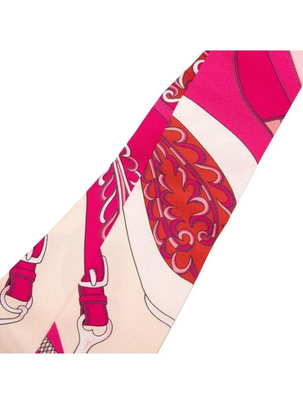 Hermes Twilly Festival Des Amazones Amazon Scarf Pink Silk